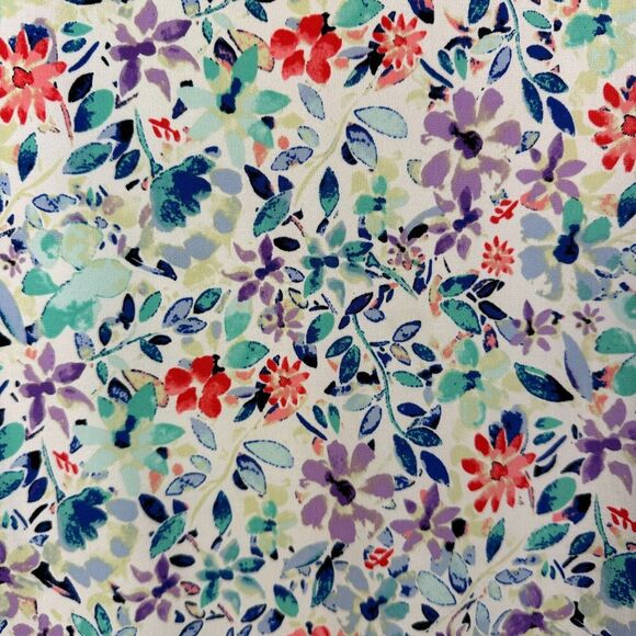 The Limited Blouson Top Womens 2X Floral Lightweight Stretchy Office Open Sleeve - Picture 10 of 12